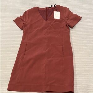 Theory Women's Terracotta Mini Dress